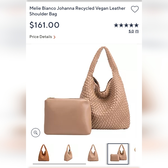 Miele Bianco Johanna Camel Bag & Large Pouch - Picture 3 of 4